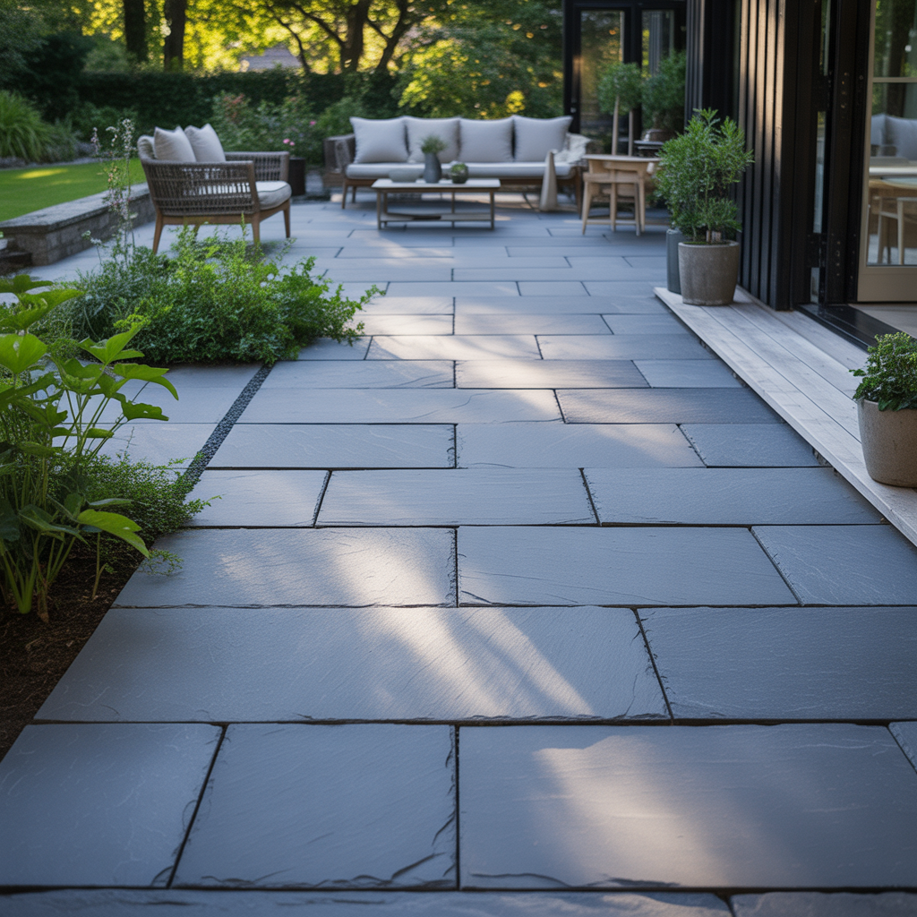 8.Sa skapar du en vacker uteplats med skiffersten