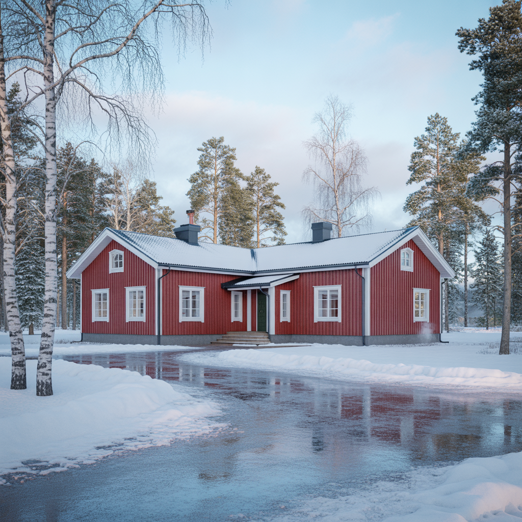 kostnad och effekt for markvarme i uppfart med marksten